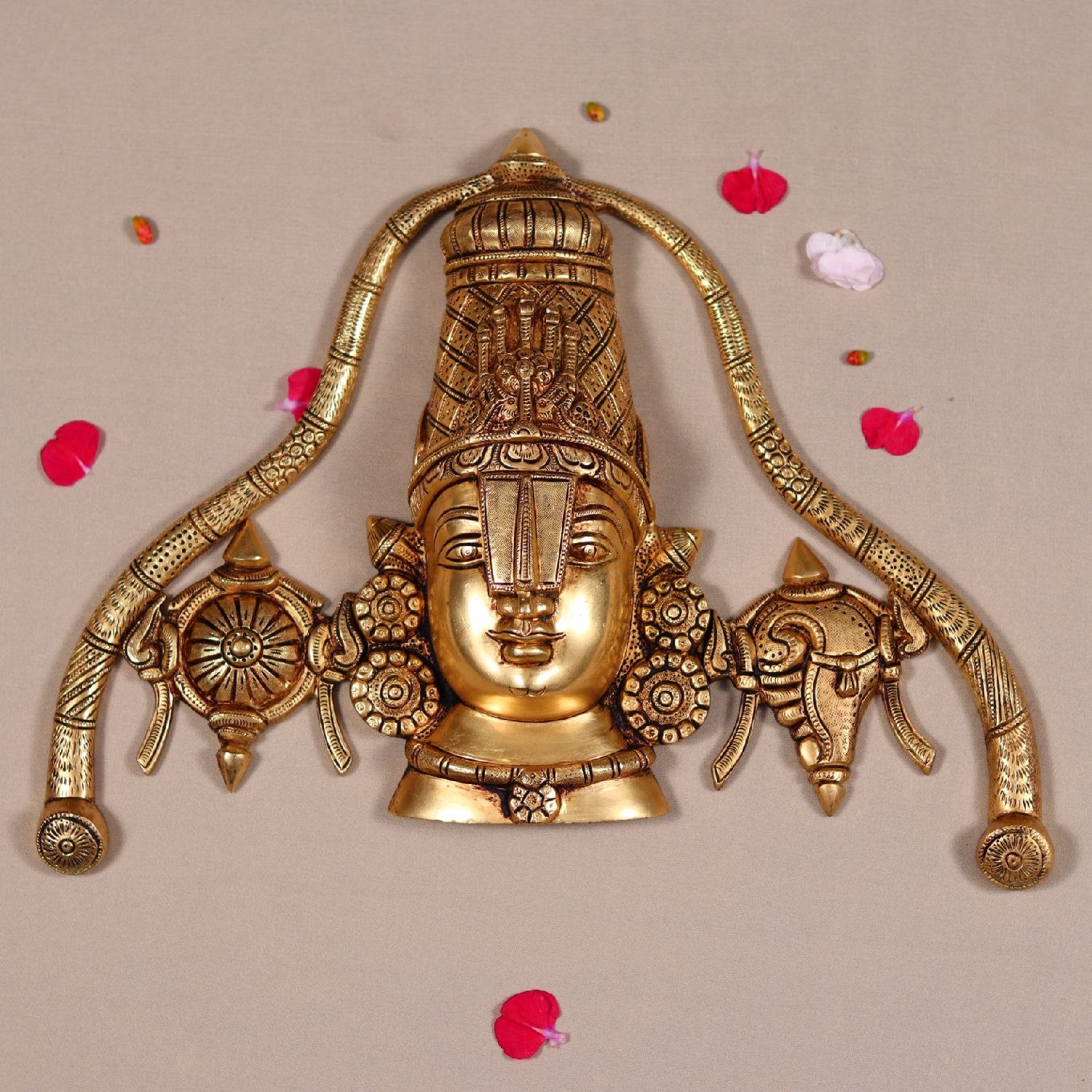 Wall Hanging Brass Tirupati Balaji Idol
