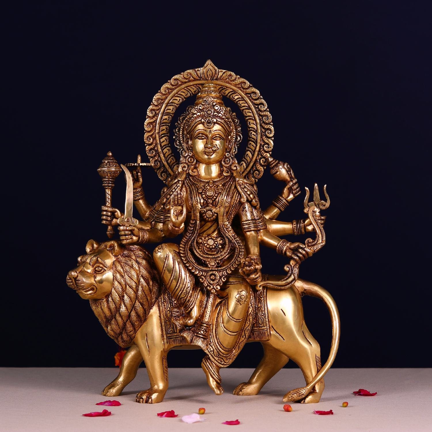 Brass Durga Idol For Home