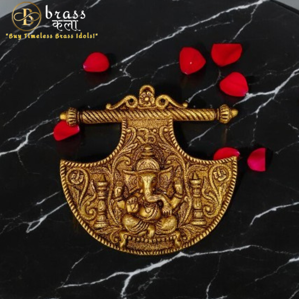Wall Hanging Brass Ganesh Idol