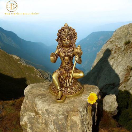 Pure Brass Hanuman Ji God Idol